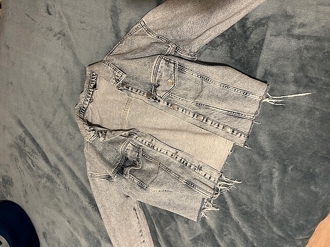 Diğer Crop denim ceket