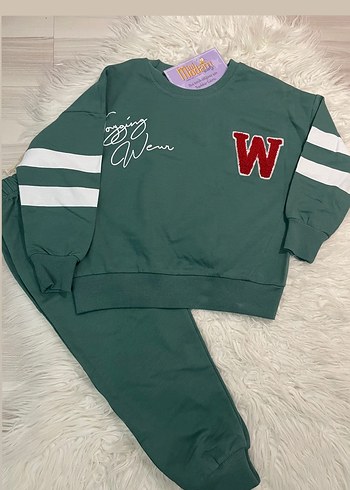 Mavi Çocuk Sweatshirt ve Eşofman Takımı - Görsel 4