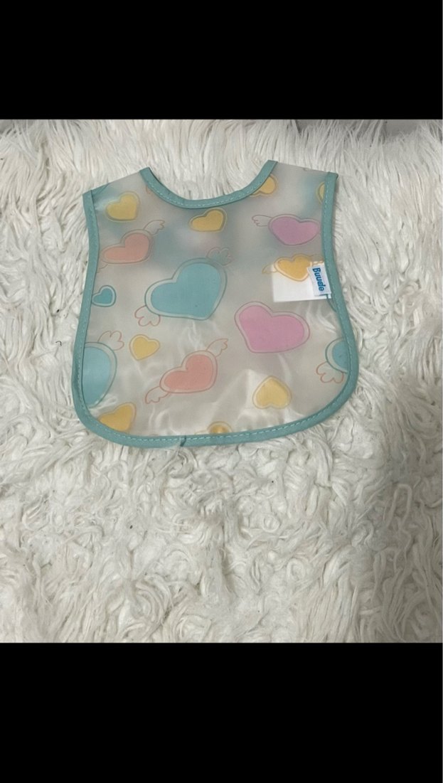 Mavi Pastel Desenli Bebek Önlüğü - Görsel 2