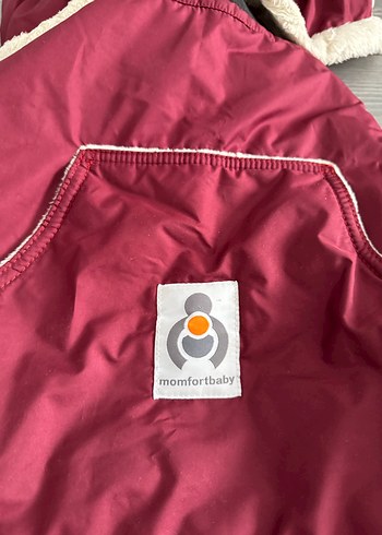 Momfortbaby Bordo Kapüşonlu Kadın Bebek Taşıma Montu - Görsel 3