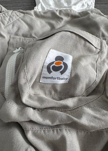 Momfort kanguru Beyaz ve gri bebek taşıyıcı - Görsel 3