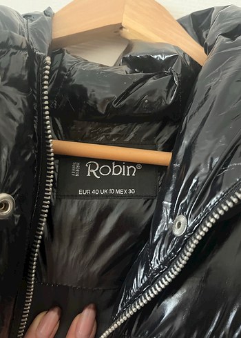 Siyah Düğmeli Kadın Kışlık Mont - Görsel 5