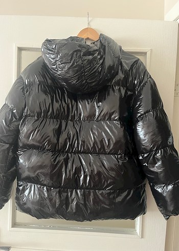 Siyah Düğmeli Kadın Kışlık Mont - Görsel 8