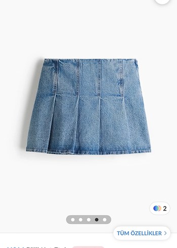 Pilili Mavi Denim Şort HM 46 - Görsel 3