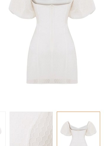 Beyaz Mini Elbise ADL 2XL beden - Görsel 6