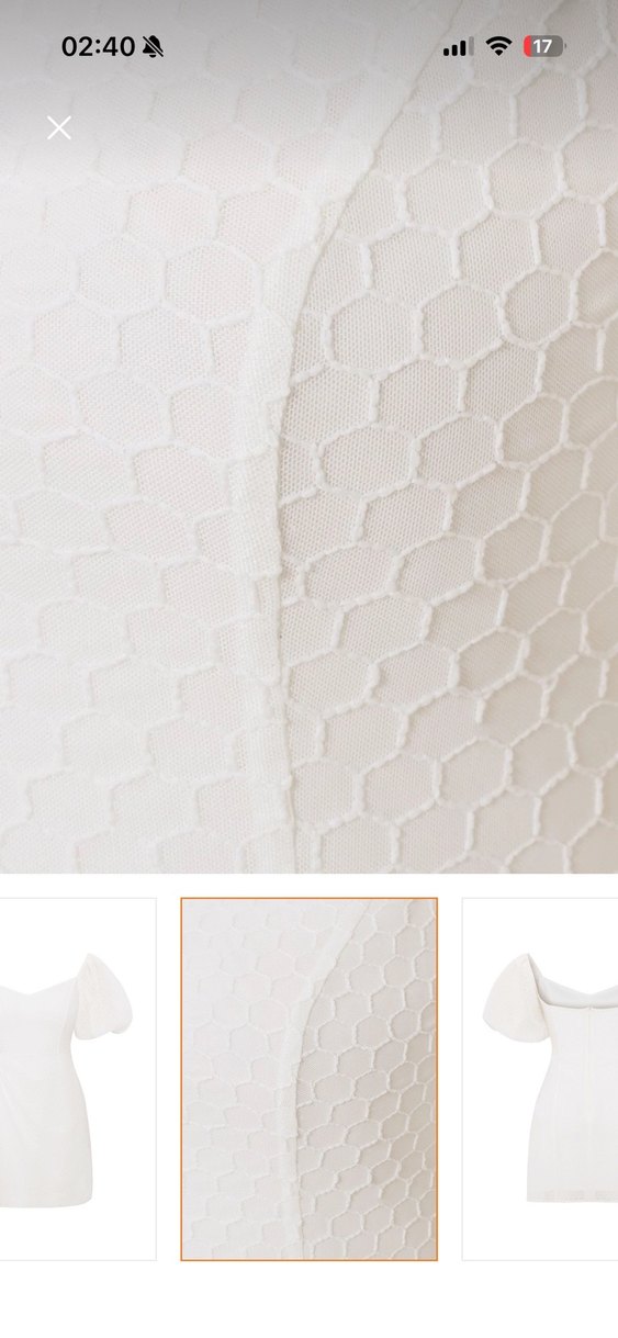 Beyaz Mini Elbise ADL 2XL beden - Görsel 5