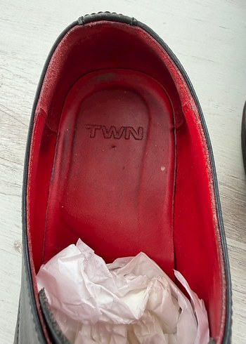 Kırmızı Bağcıklı Erkek Klasik Ayakkabı - Görsel 6