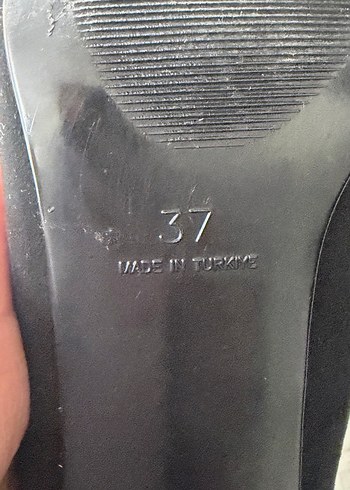 Siyah Süet Stiletto Kadın Ayakkabı - Görsel 5