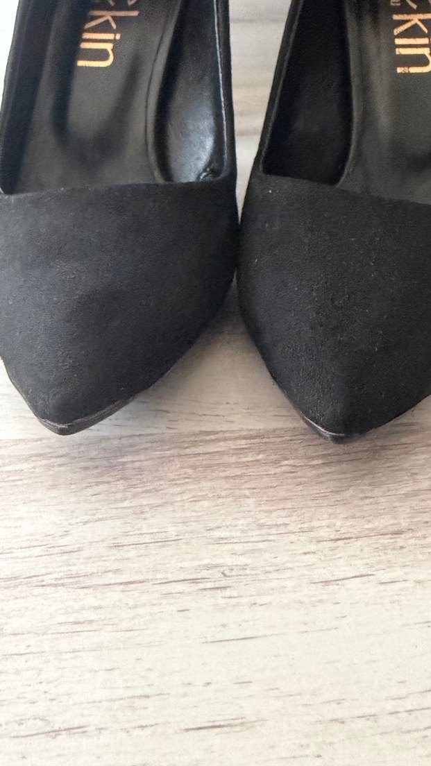 Siyah Süet Stiletto Kadın Ayakkabı - Görsel 3