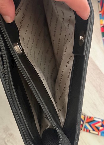 Renkli Desenli Deri Kadın Çanta - Görsel 7