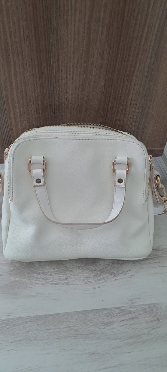 Beyaz Deri Kadın Çanta - Görsel 2