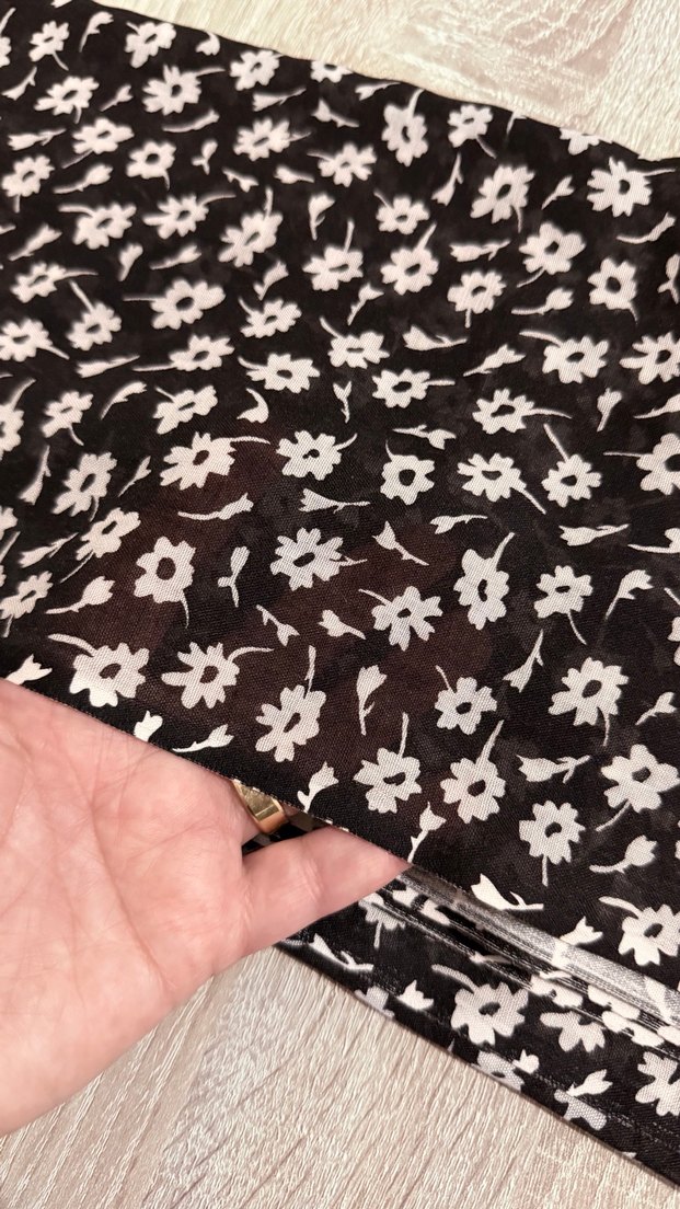 Siyah çıtır desen şal - Görsel 3