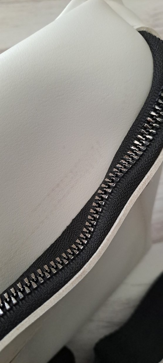 Beyaz Deri Bel Çantası - Görsel 5