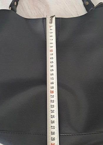 Klasik Siyah Deri Kadın Çanta - Görsel 9