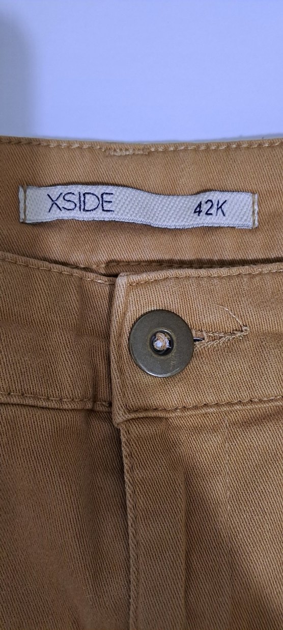 Kadın canvas Kumaş Pantolon - Görsel 2