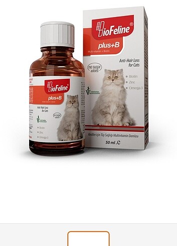 BİOFLİNE PLUS+B FOR CATS( Kediler için tüy sağlığı Damlası)