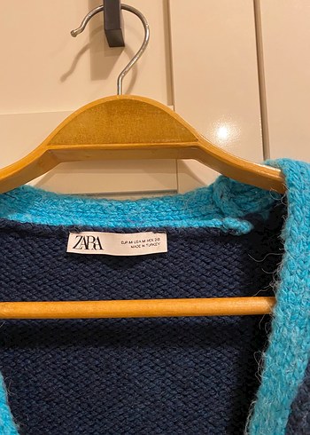 Mavi Triko Mini Hırka - Görsel 5