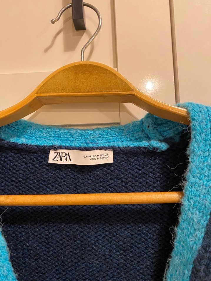 Mavi Triko Mini Hırka - Görsel 5