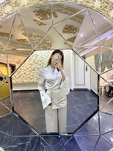 Zara saten bluz - Görsel 4