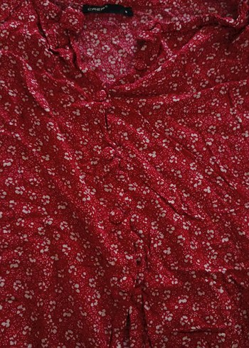 Kadın Kırmızı Bohem Uzun Midi Etek - Görsel 2