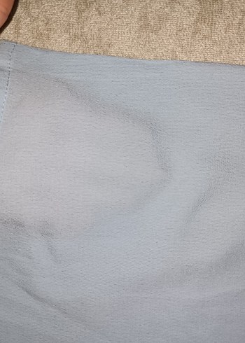 Kadın Bebek mavisi  Rahat Kesim şalvar tarzı  Pantolon - Görsel 3