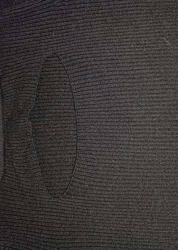 Siyah Boğazlı Örgü Kadın Kazak - Görsel 2