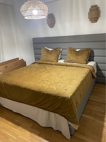 Koza Home kadife cift taraflı yatak örtüsü