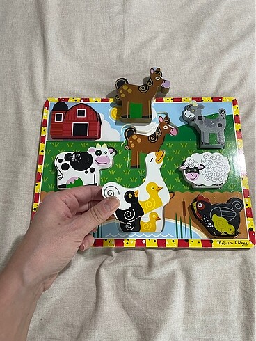 Diğer Melissa&doug ahsap kalın puzzle