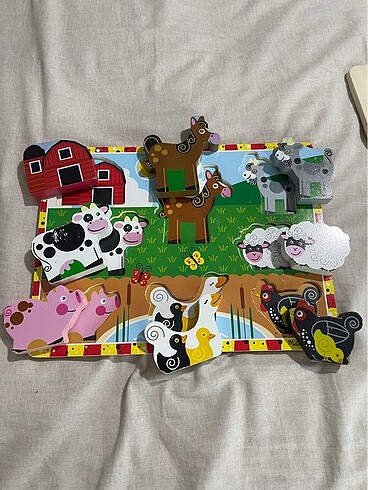 Beden Melissa&doug ahsap kalın puzzle