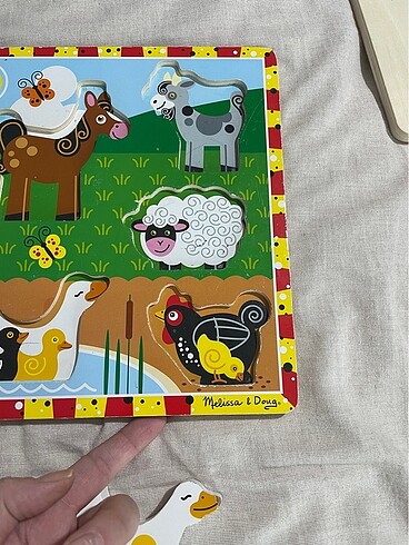 Beden Renk Melissa&doug ahsap kalın puzzle