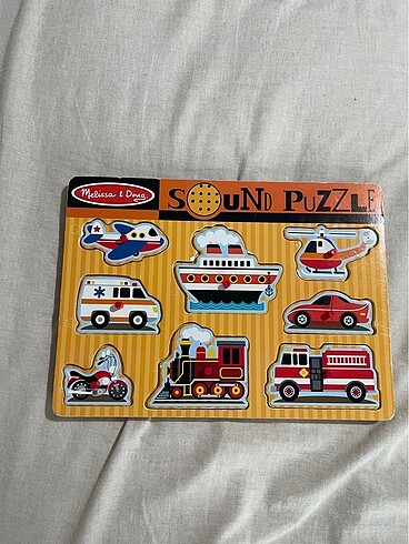 Beden Melissa&doug marka ahsap sesli araclar puzzle
