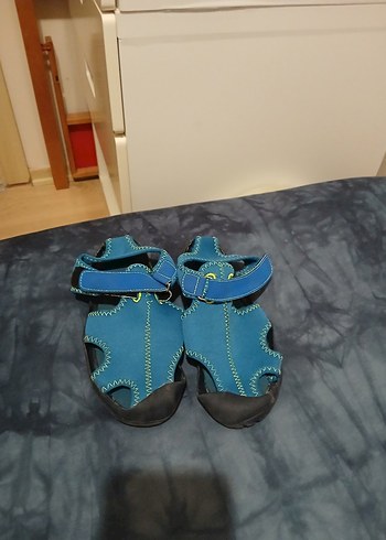 35 Beden mavi Renk Mavi Erkek Çocuk Cırt Cırtlı Kauçuk Sandalet