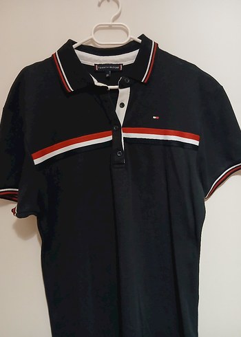 Tommy Hilfiger Tommy Hilfiger Siyah Düğmeli Polo Tişört