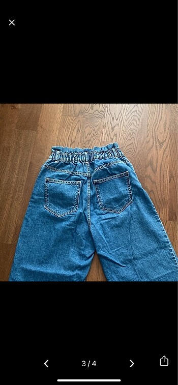 xs Beden Zara Beli Lastikli Balloon Fit Pantolon