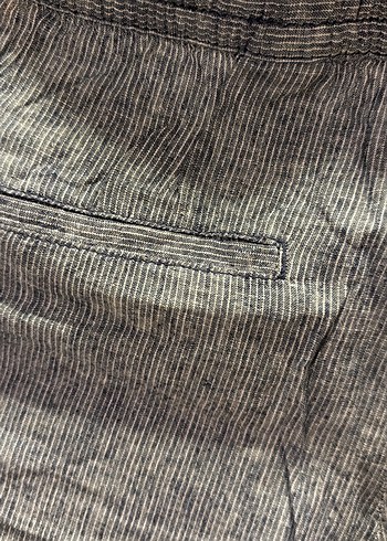 Çizgili lacivert Mini Şort - Görsel 6