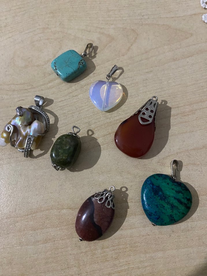 Doğal taş kolye ucu - Görsel 2