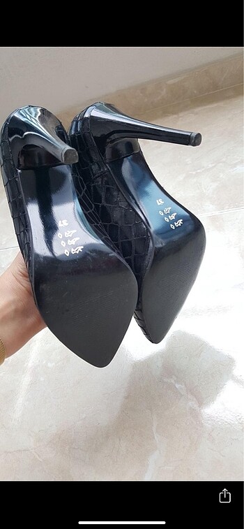 37 Beden siyah Renk Siyah stiletto