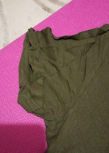 s Beden haki Renk mavi erkek Kısa Kollu Tişört