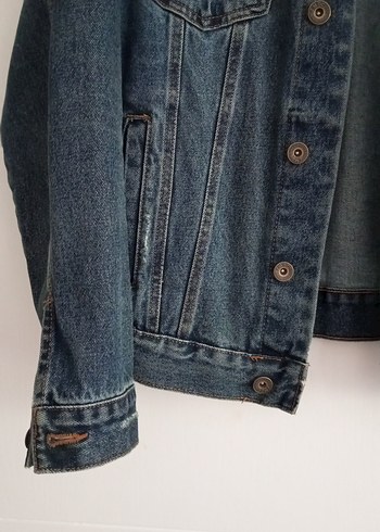 s Beden mavi Renk Zara marka erkek Mavi Denim Ceket Düğmeli