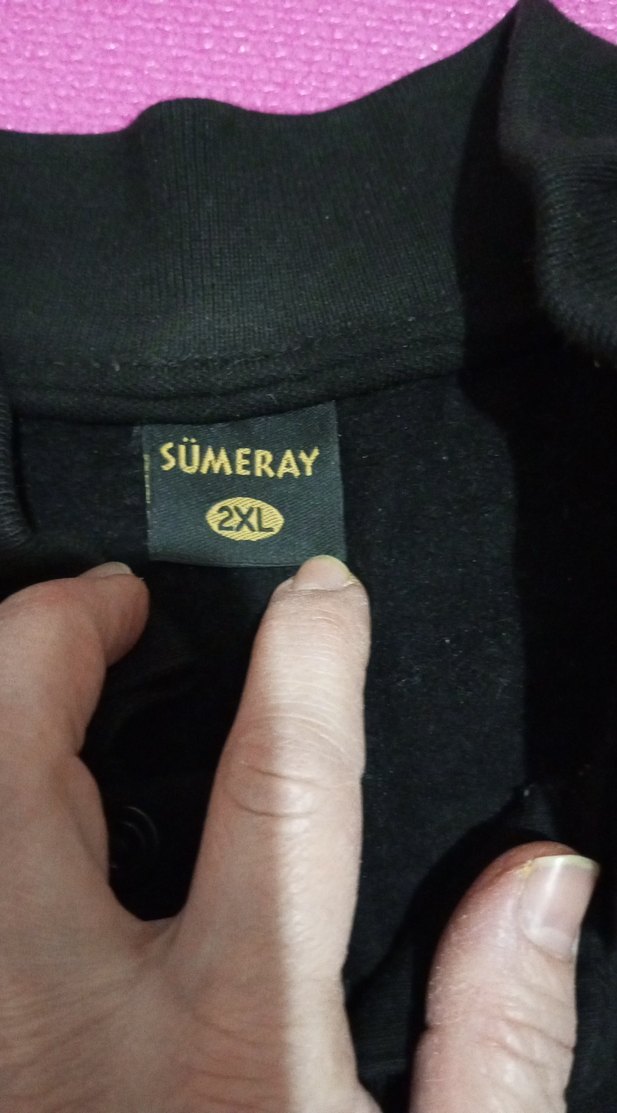 Erkek Siyah Uzun Kollu Polo Tişört - Görsel 3