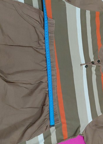 Kahverengi Çizgili erkek Pijama Takımı - Görsel 11