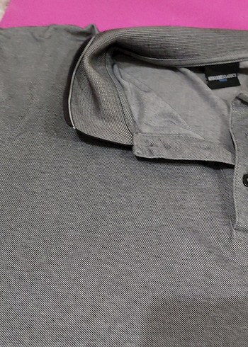 Erkek Gri Düğmeli Polo Yaka Tişört 4×L - Görsel 8