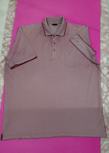 bordo Kısa Kollu Polo Tişört - Görsel 2