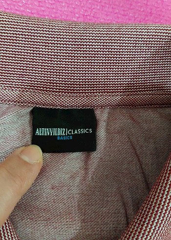 bordo Kısa Kollu Polo Tişört - Görsel 7