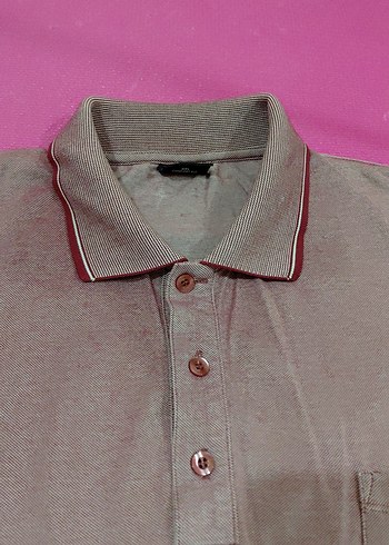 bordo Kısa Kollu Polo Tişört - Görsel 6