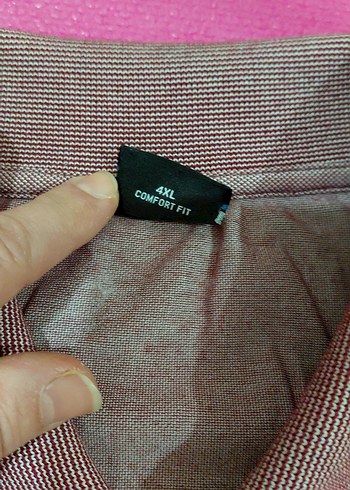 bordo Kısa Kollu Polo Tişört - Görsel 8