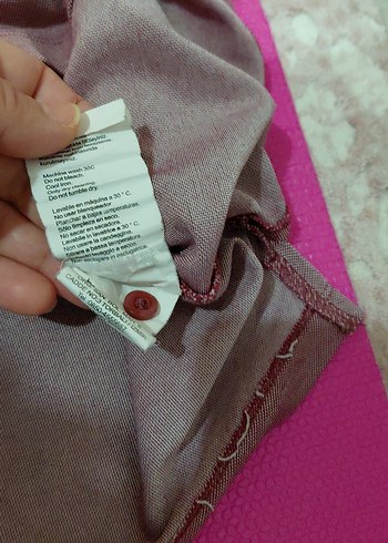 bordo Kısa Kollu Polo Tişört - Görsel 10