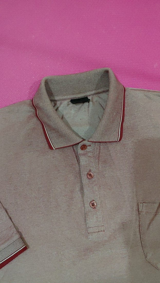 bordo Kısa Kollu Polo Tişört - Görsel 4