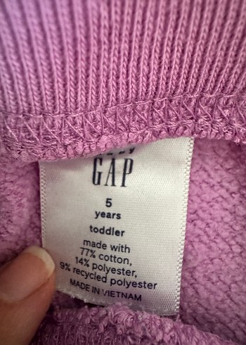 Mor GAP Kız Eşofman Takımı Kapüşonlu - Görsel 3