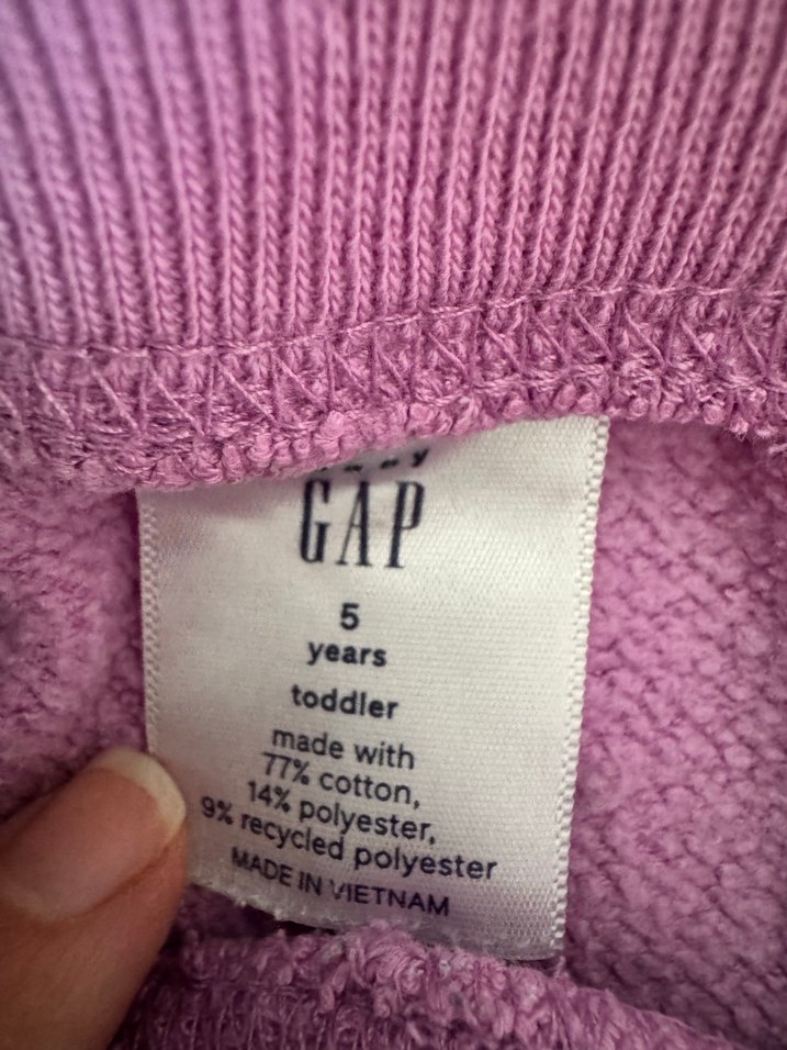 Mor GAP Kız Eşofman Takımı Kapüşonlu - Görsel 3